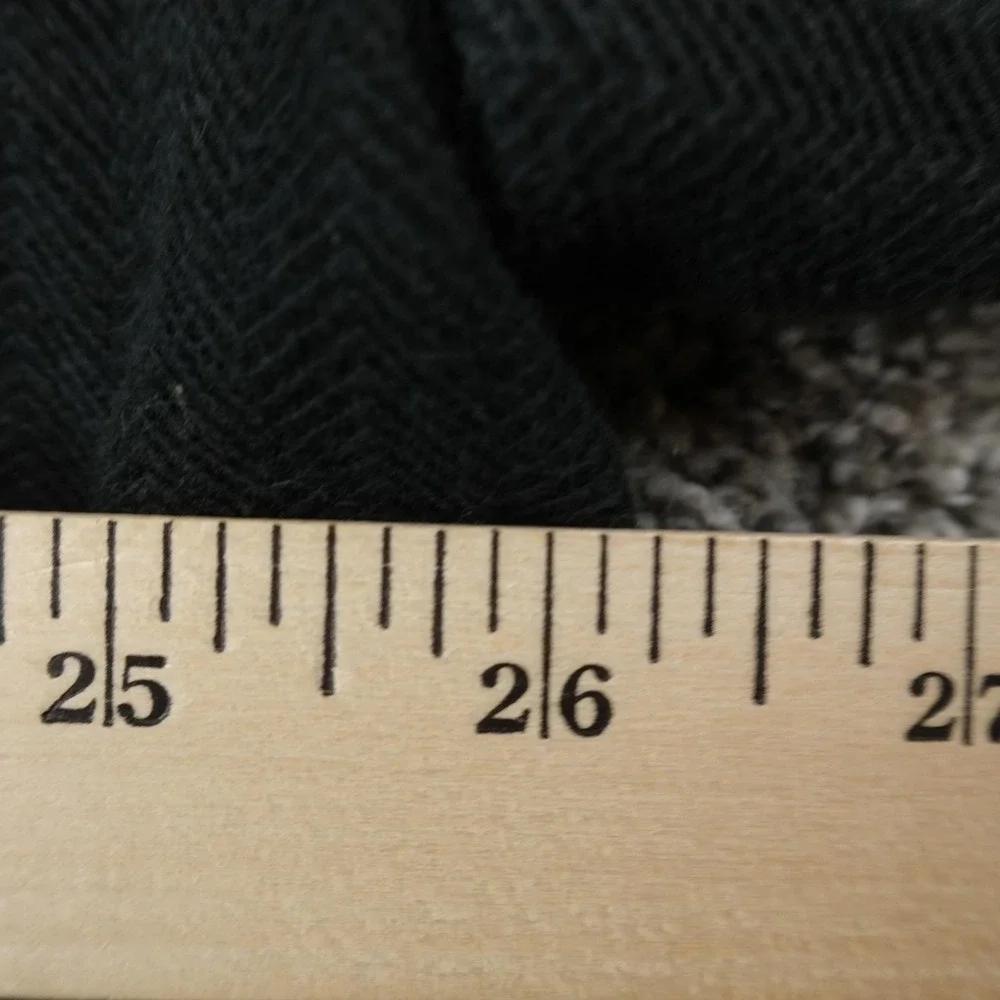 VTG Ralph Lauren Polo Shirt Mens 2XB Black Herringbone Long Sleeve Knit Pony Top